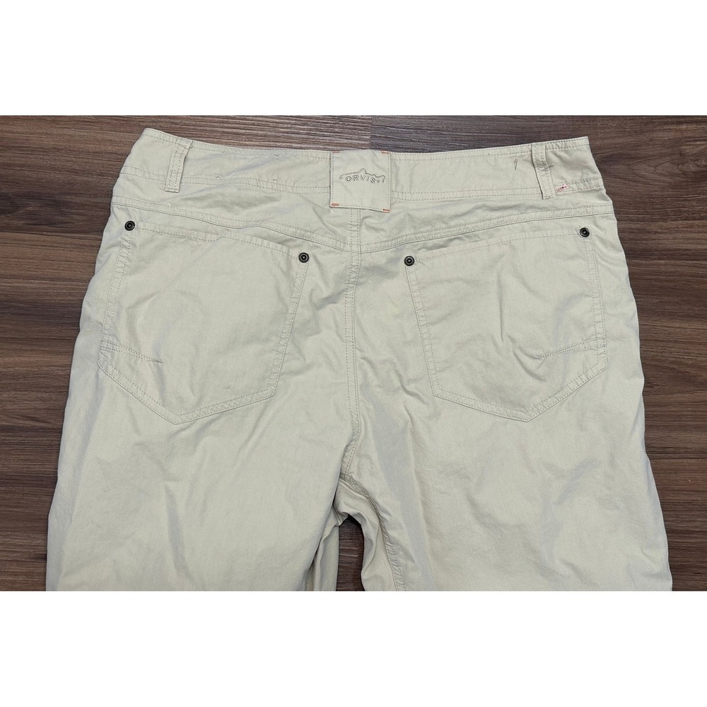 Orvis Trout Bum Khaki Fishing Outdoor Pants Nylon/Cotton Blend Men Sz 34x31 - Picture 8 of 9